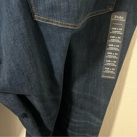 Polo Ralph Lauren The Parkside Active Taper Men's Jeans Size 54Bx34 Coolmax NWT - Picture 6 of 13